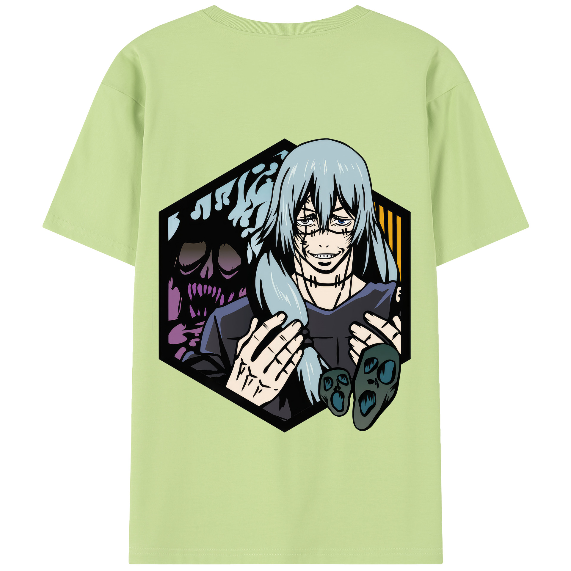 （画像用） 呪術廻戦 Jujutsu Kaisen 綿100％半袖Tシャツ（背面プリント）